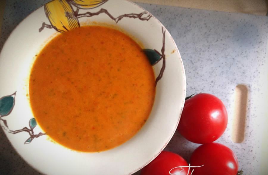 Томатный суп-пюре из помидоров в собственном соку — авторский рецепт | 16
