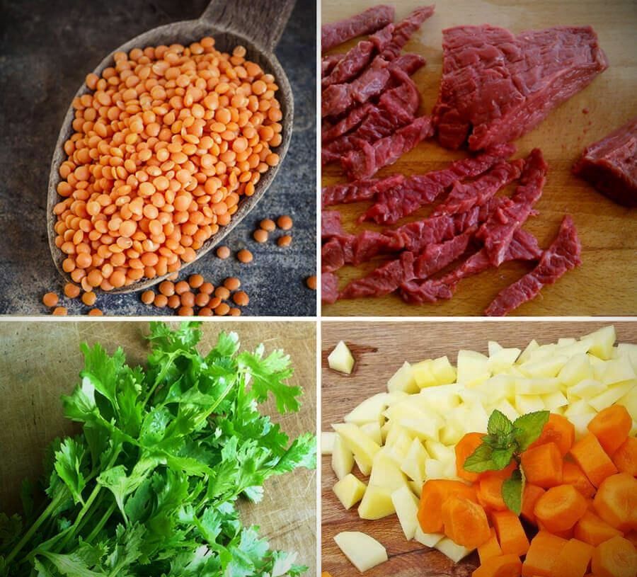 Рецепт сытного рагу из чечевицы с овощами и мясом | 5